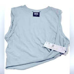 UO BDG Blue Crop Top SMALL
